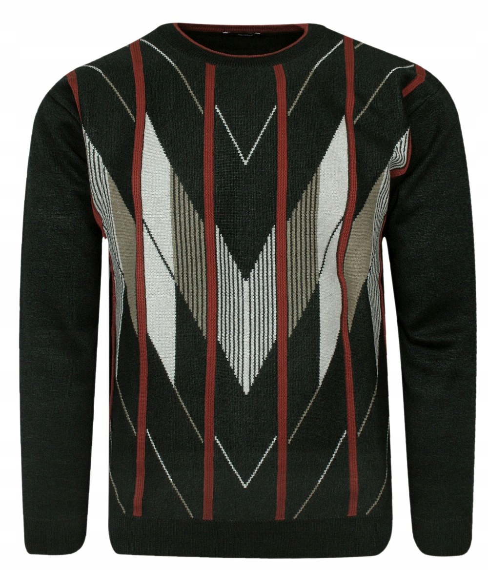 Popelavě zelený svetr U-neck Max Sheldon L