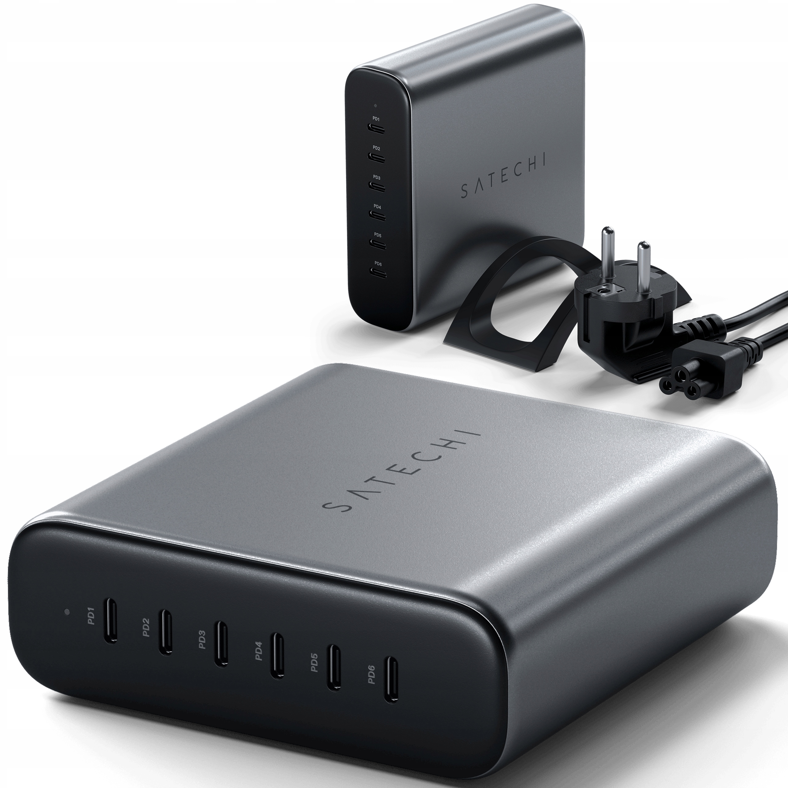 SATECHI - ŁADOWARKA SIECIOWA 6X USB-C 200W SZYBKI ZASILACZ ADAPTER