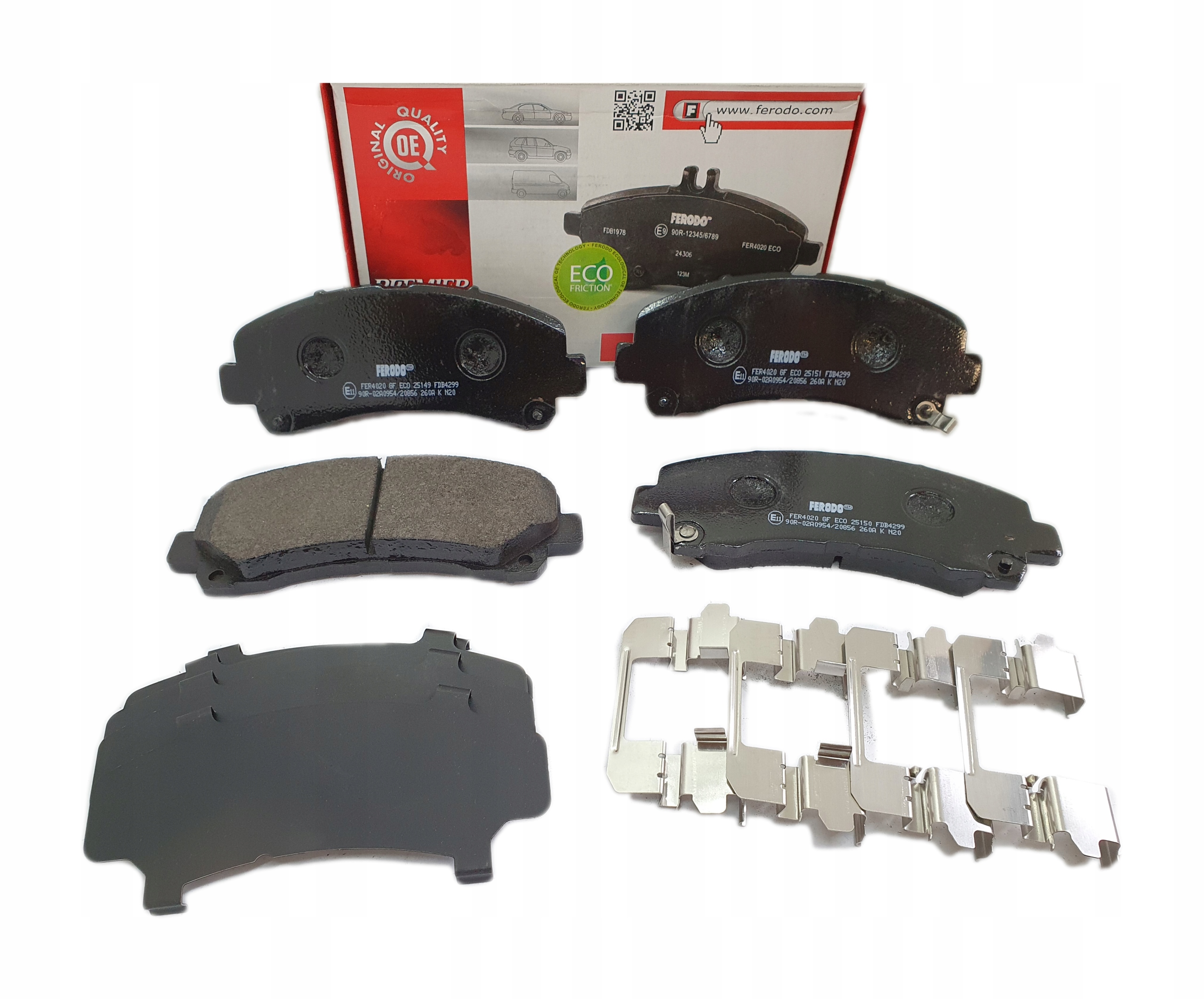FDB4299 - ПЕРЕДНІ ГАЛЬМІВНІ КОЛОДКИ FERODO ISUZU D-MAX II 2002-