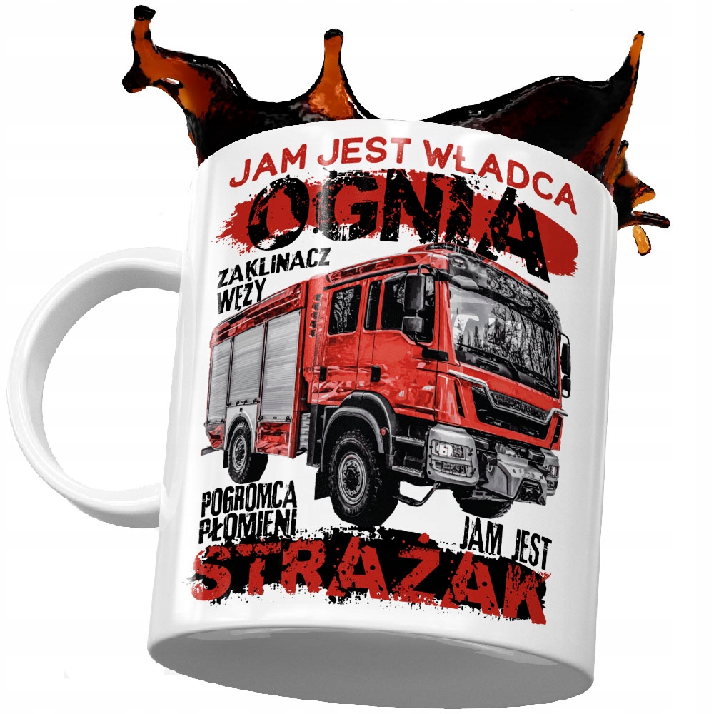 

Władca Ognia Kubek Straż Pożarna z Wozem Urodziny