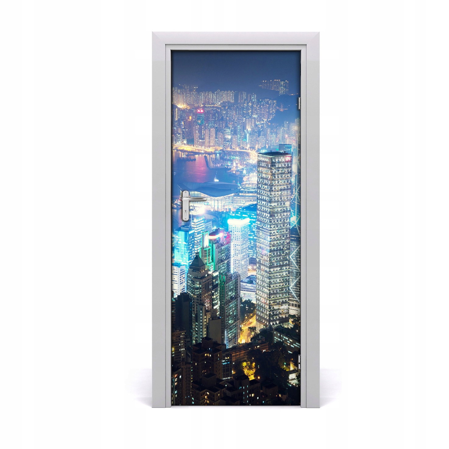 

Fototapeta samoprzylepna na drzwi Hong kong nocą