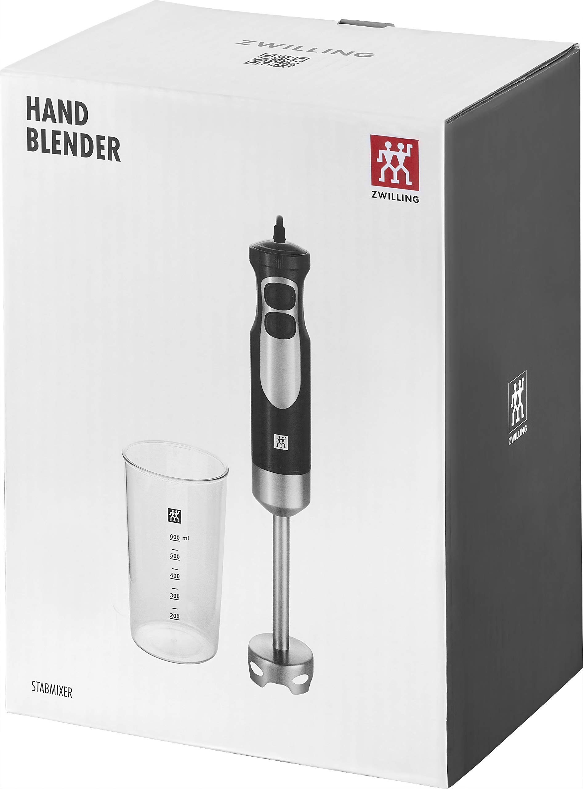 ZWILLING Blender Ręczny 550W Stal Nierdzewna Z Miarką 600ml Czarno-Srebrny — miniatura 8