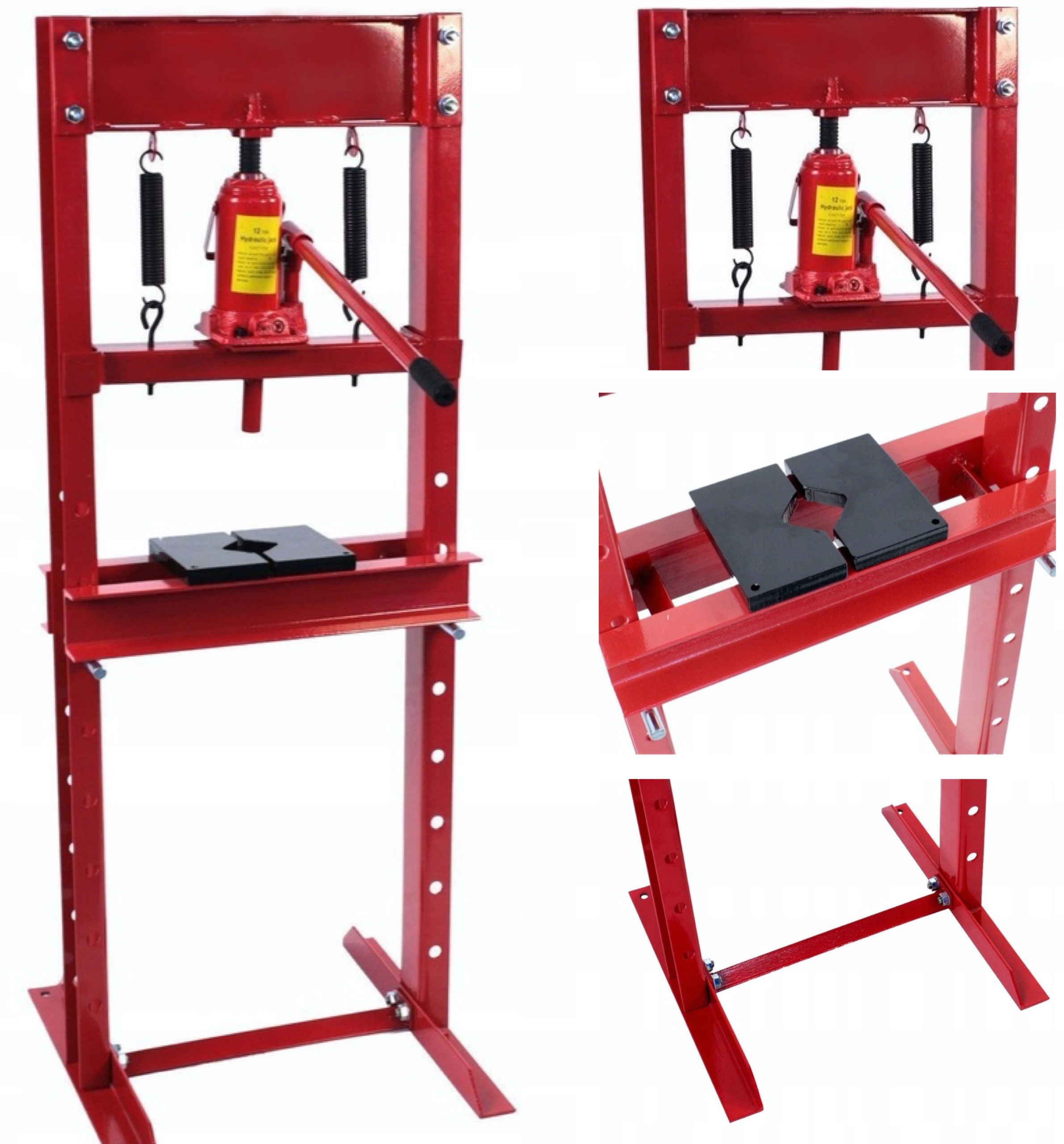 Prasa HYDRAULICZNA 12 TON 12T+ PRYZMY MOCNA PROFIL