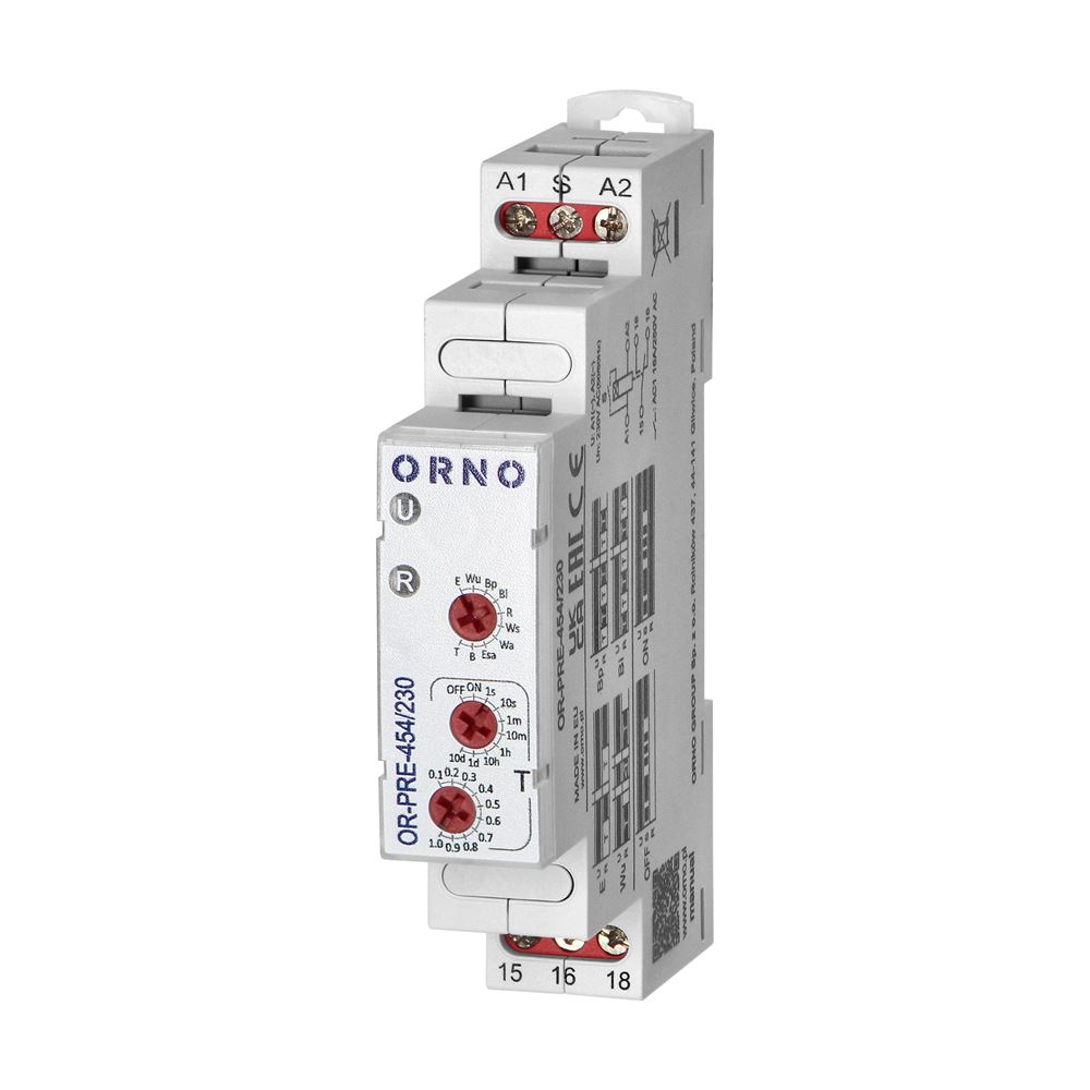 Časový spínač s 10 funkcemi OR-PRE-454/230