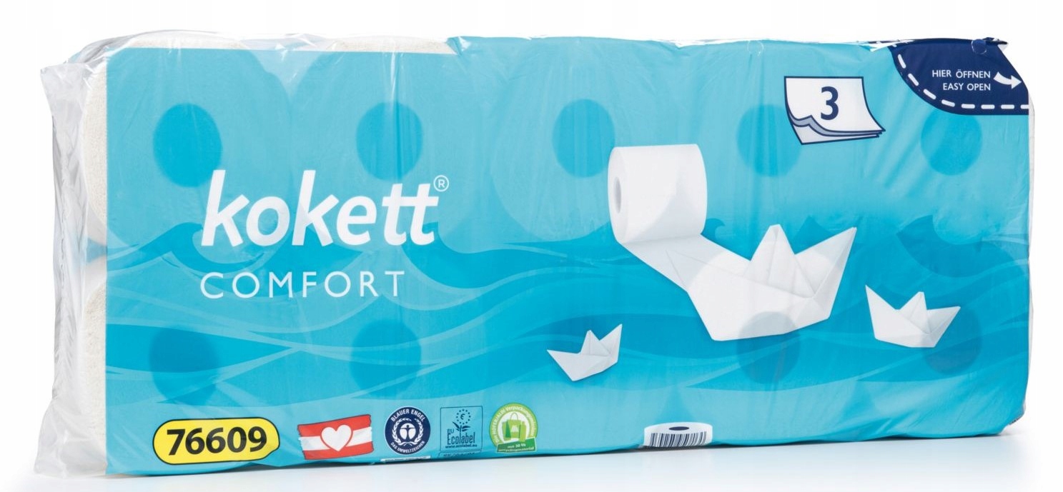 

Kokett Papier Toaletowy 3 warstwowy 10 rolek De A