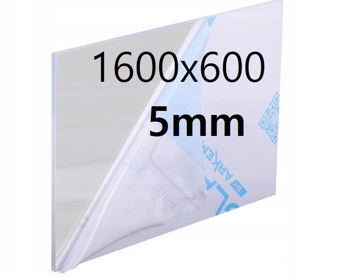 Plexi /plexi Plexi Plexa Bezbarvá na míru 1600x600x5 mm Akrylová Deska