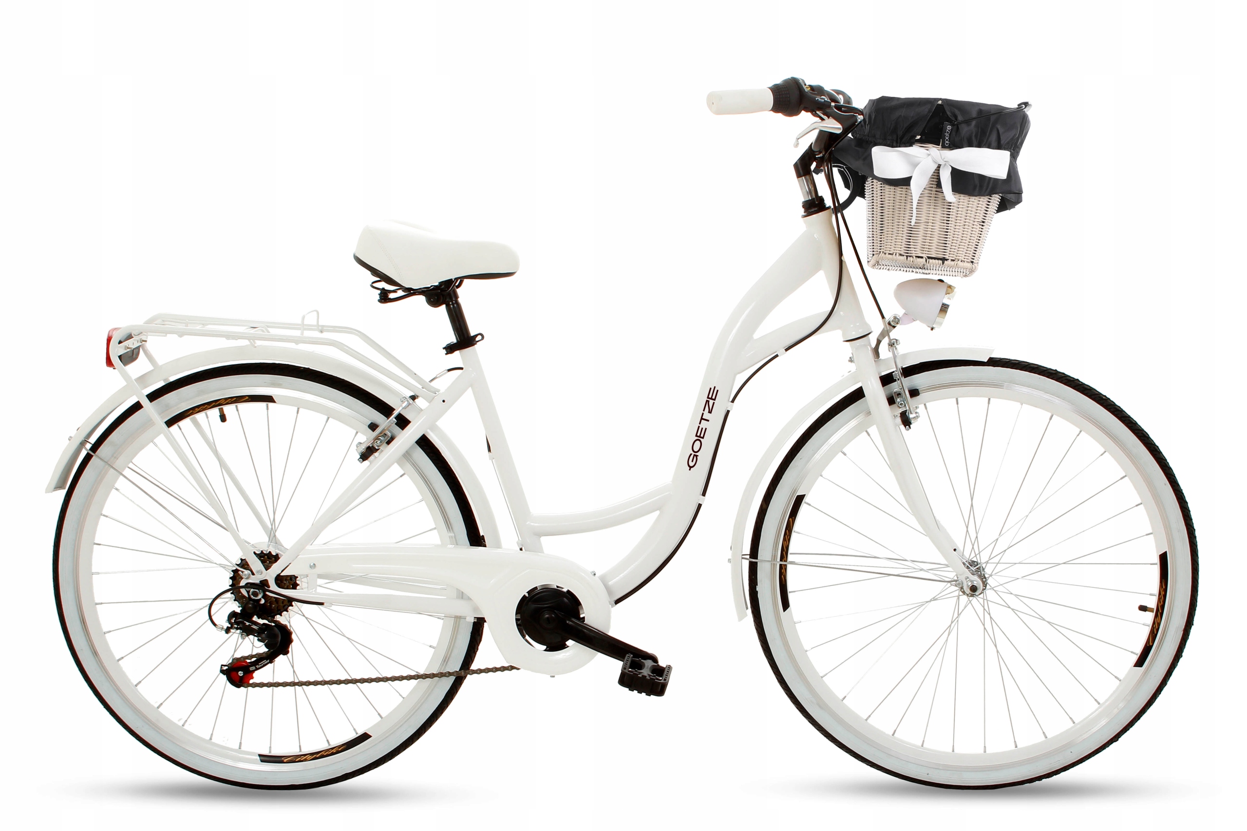 Damski rower miejski 28 Alu lekki Shimano 7 kosz