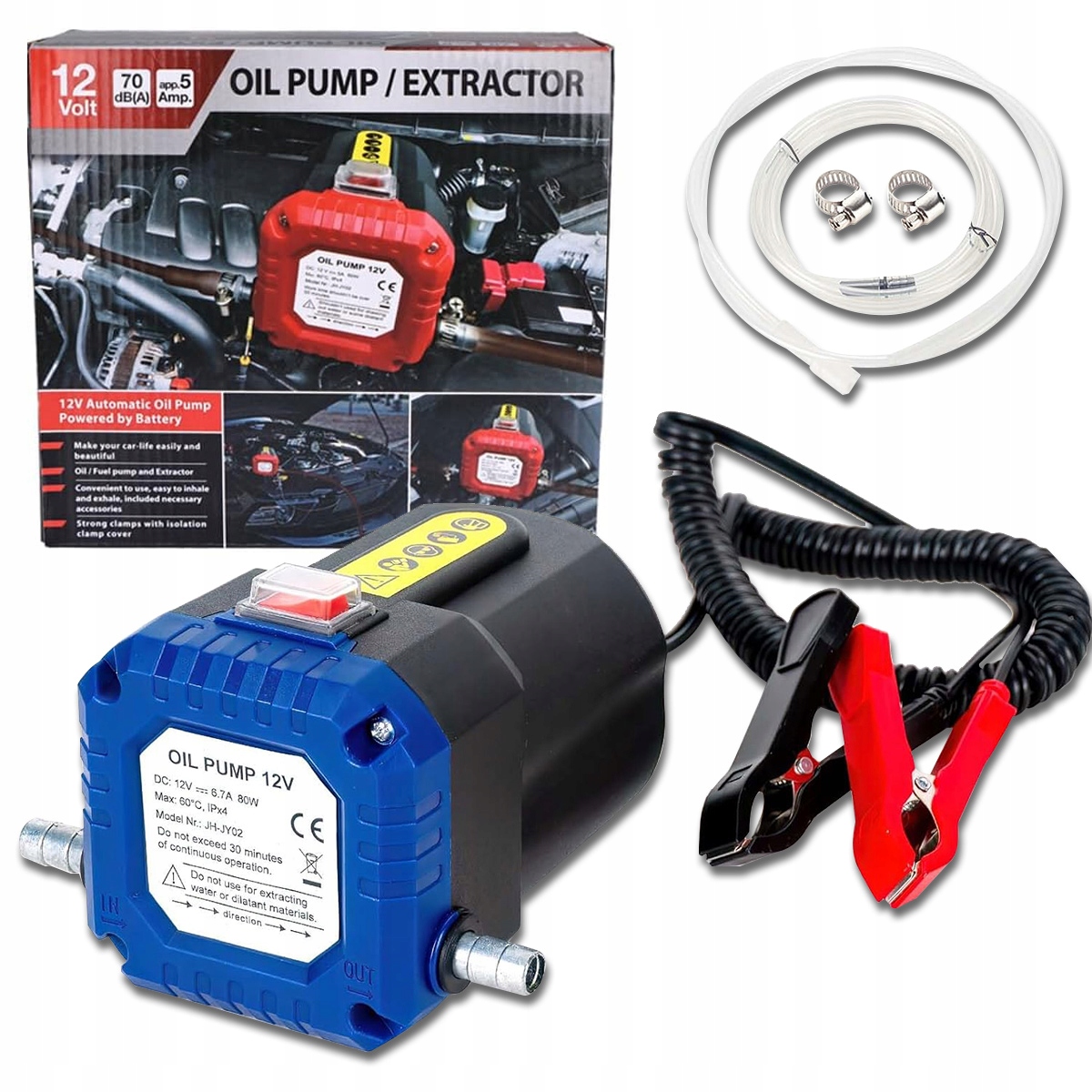 Pompa Do Paliwa Ssąca Do Oleju Silnikowego I Napędowego 12V 80W