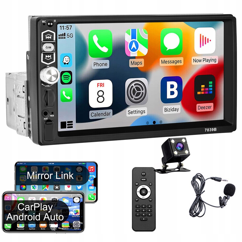 

Radio Samochodowe 4.0 Android Auto/Carplay 7" MP5