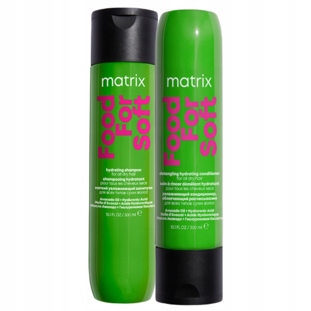 Matrix Food For Soft nawilżający szampon do włosów suchych, odżywka