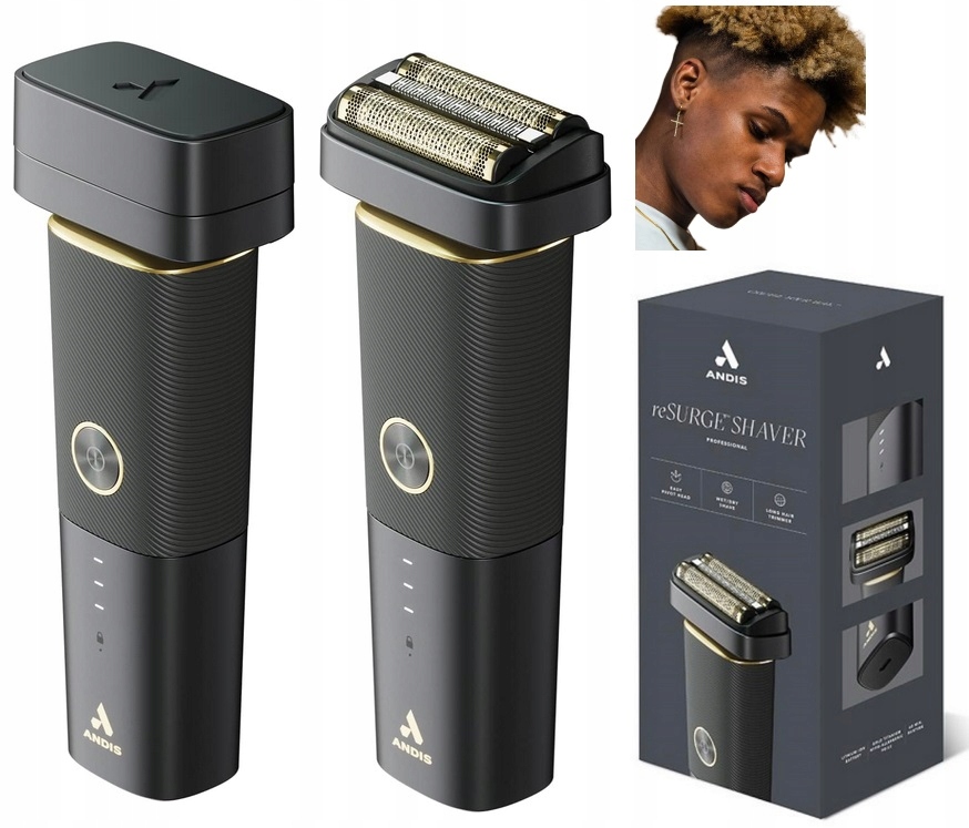 Andis Golarka Maszynka Meska do Brody Twarzy Foliowa ReSurge Hipoalergiczna