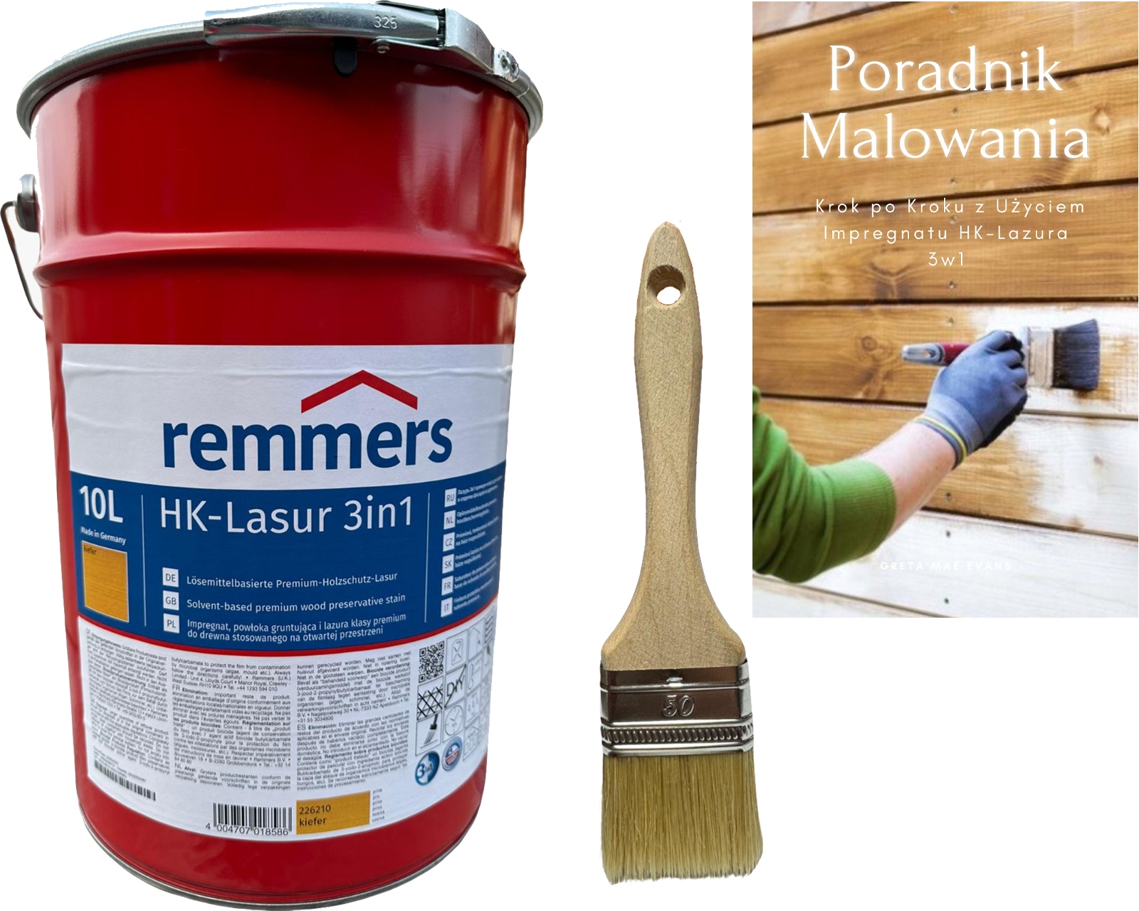 Remmers IMPREGNAT do drewna HK LASUR LAZURA 3w1 10L SOSNA 2262 EAN (GTIN) 4004707018586