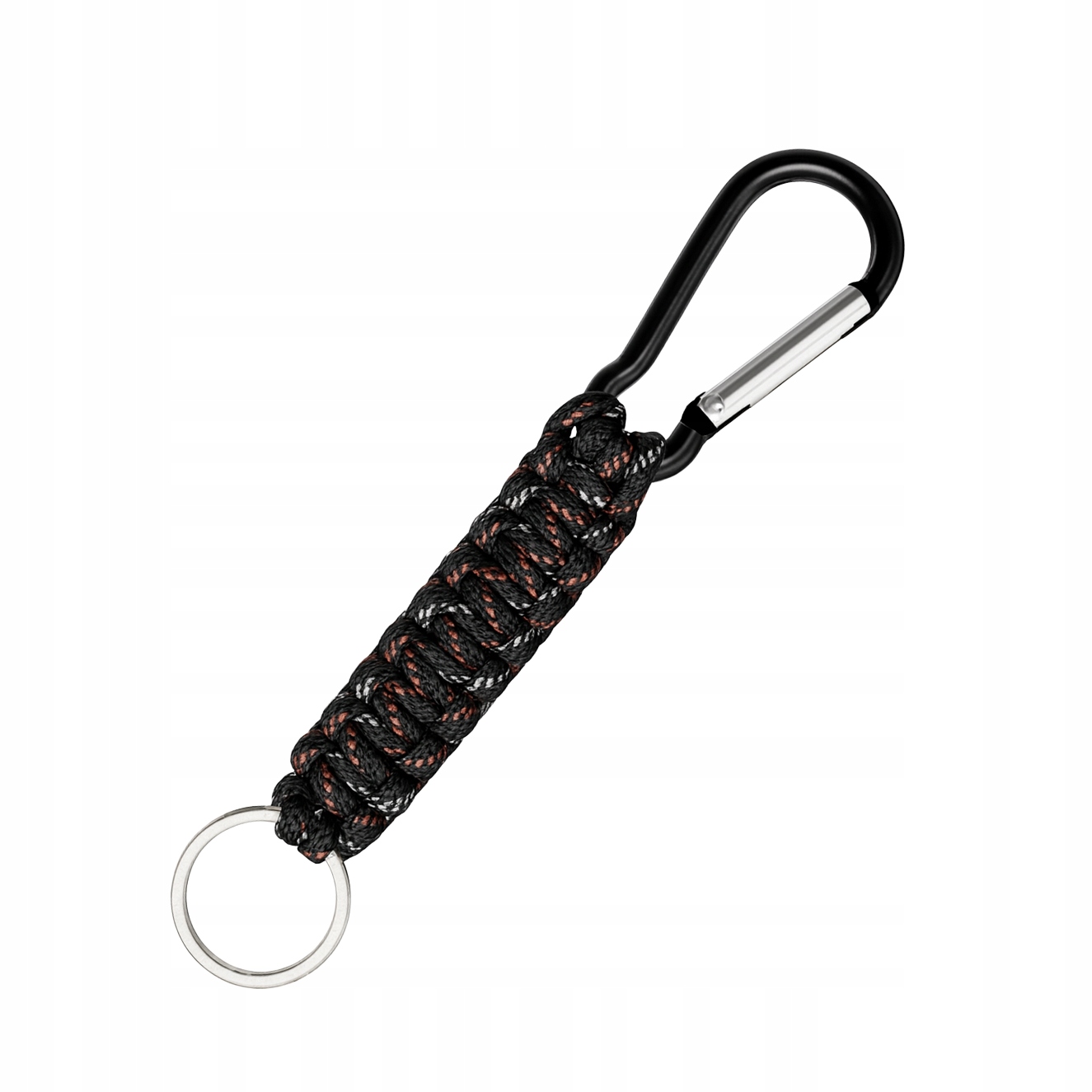 DUŻY BRELOK KARABIŃCZYK LINKA PARACORD DO PLECAKA TORBY KLUCZY Model TACTICAL PARACORD