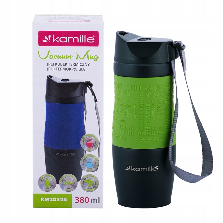 KUBEK TERMICZNY TERMOS 380ML Marka Kamille