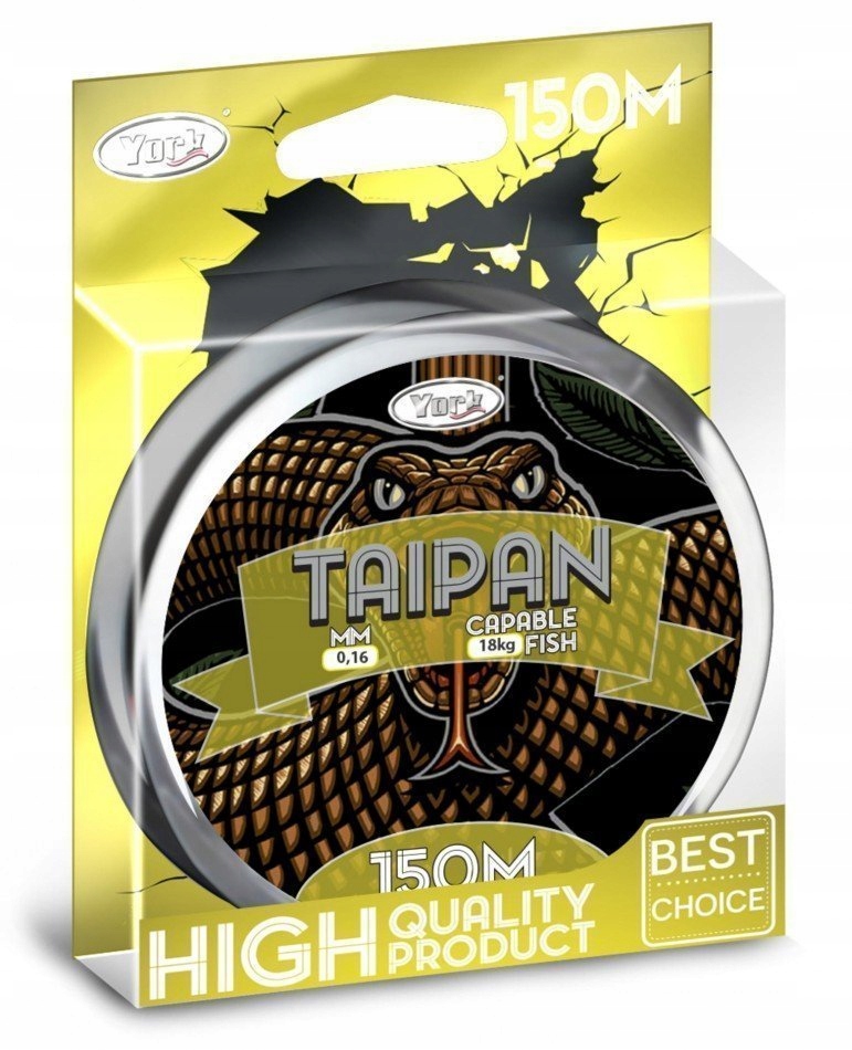 Plecionka York Taipan Fluo Żółta 0,40MM 150M