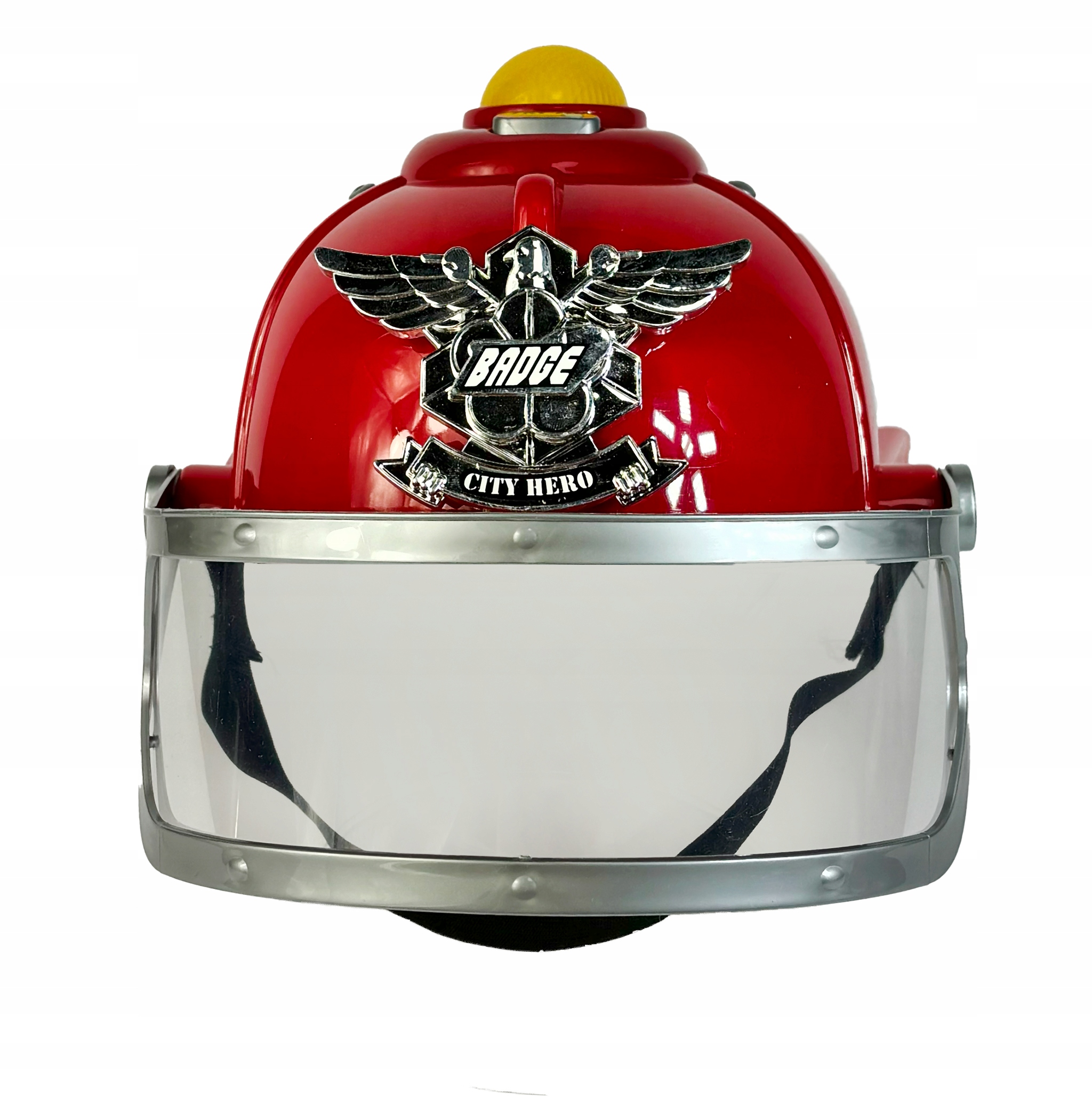 KASK STRAŻACKI Z DŹWIĘKAMI ŚWIATŁEM HEŁM STRAŻAKA DZIECI SYGNAŁ + AUTKO Certyfikaty, opinie, atesty CE