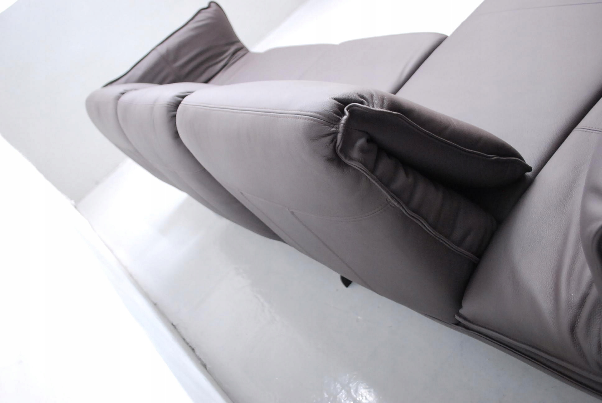 RUG DESIGN wielki NAROŻNIK regulowana wysokość kanapa rogówka skóra natural Materiał obicia skóra naturalna