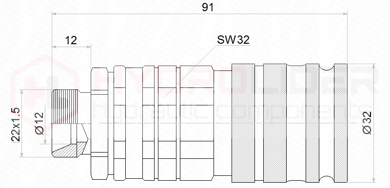 TABLICA 2X KPL SZYBKOZLACZY SUCHOODCINAJACYCH M22 Part number 1 60 55 924