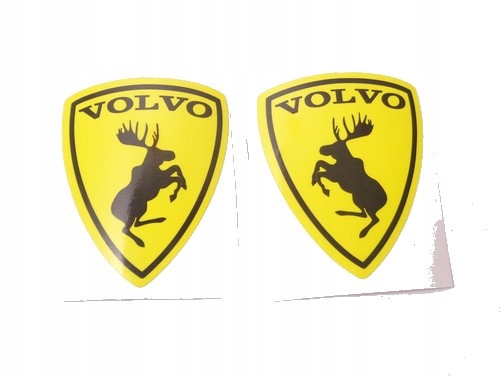 Emblematy naklejki 2 szt. "Łoś Volvo" Lewa, Prawa