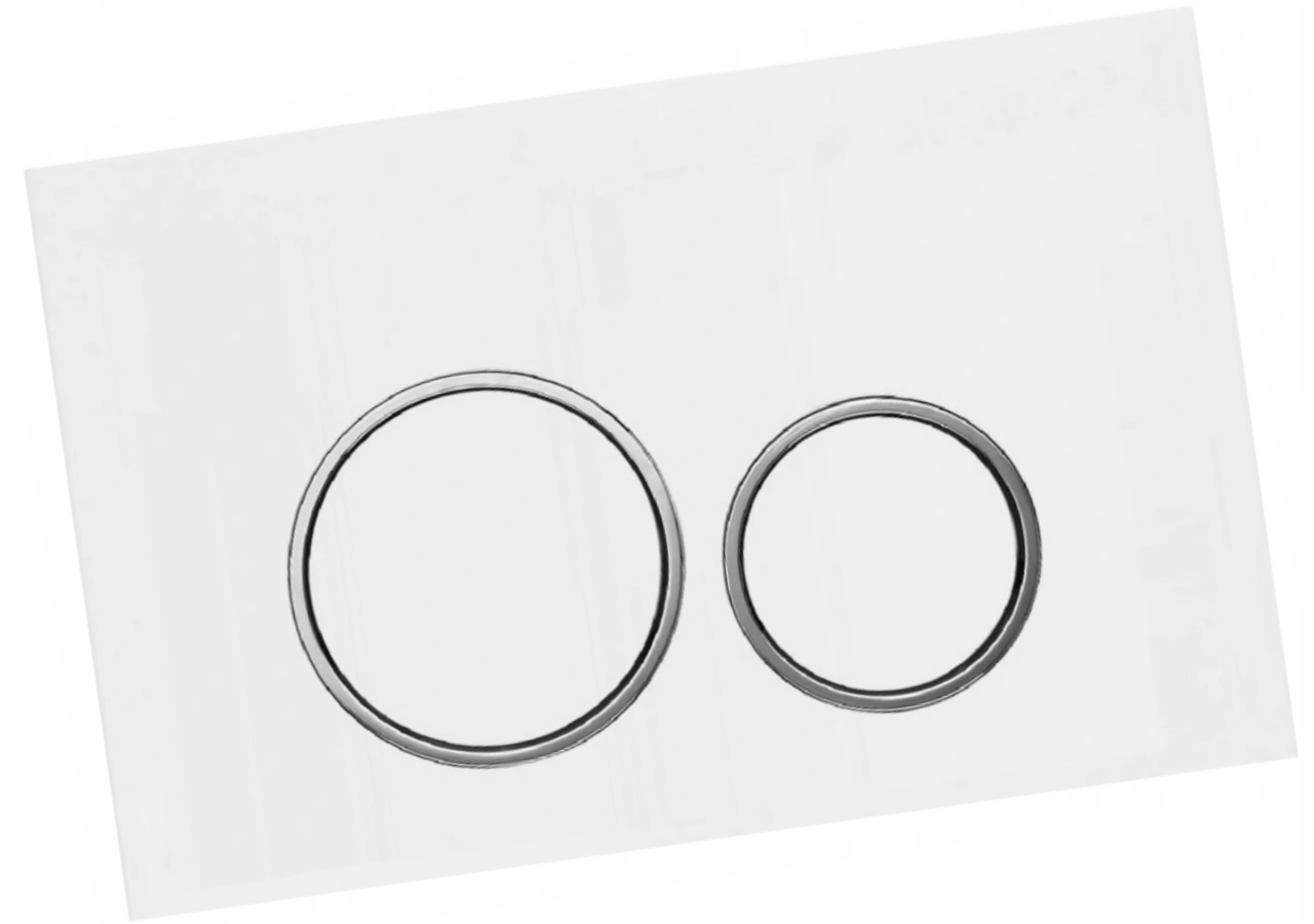 Splachovací tlačítko bílý chrom pro Wc stojan Koło Technic Gt D