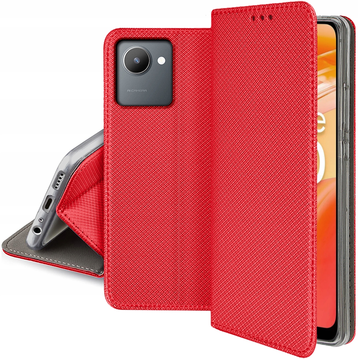 

Etui S-Magnet Case Szkło 9H do Realme C30