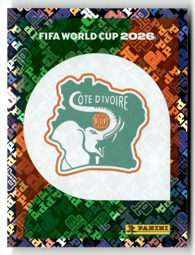 Naklejka Fifa World Cup 2026 CIV 1 herb logo Wybrzeże Kości Słoniowej