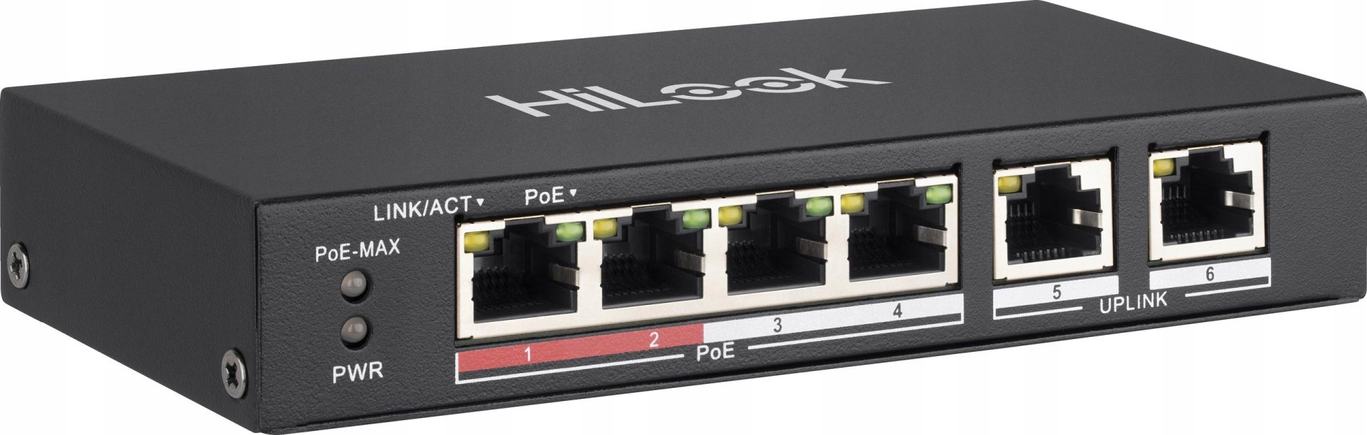 Hilook od Hikvision SW-06-POE 6portový PoE Switch