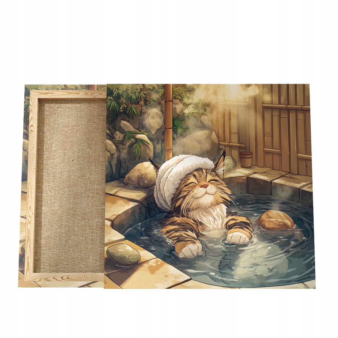 50x50 Obraz s kočkou Plátno, Obraz na plátně s kočkou, Portrét kočky