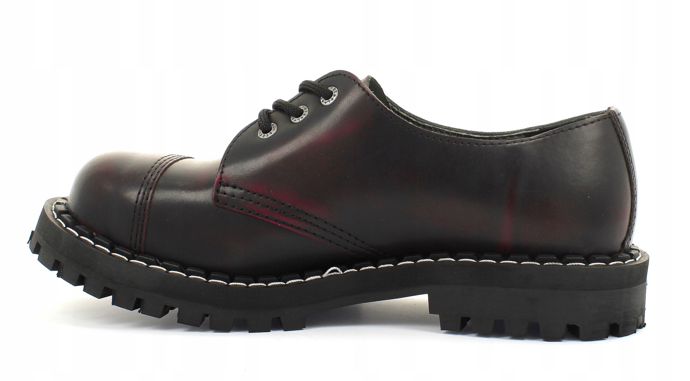 GLANY STEEL CZERW./CZAR. 3-DZIURY 101/O/RED/B 38 Rozmiar 38