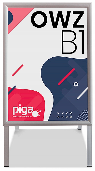 Potykacz reklamowy B1 dwustronny RAMA OWZ Stojak EAN (GTIN) 4068302818033