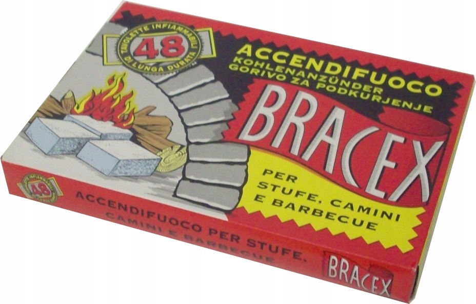 

Bracex podpałka w kostce do grilla i kominka 48szt