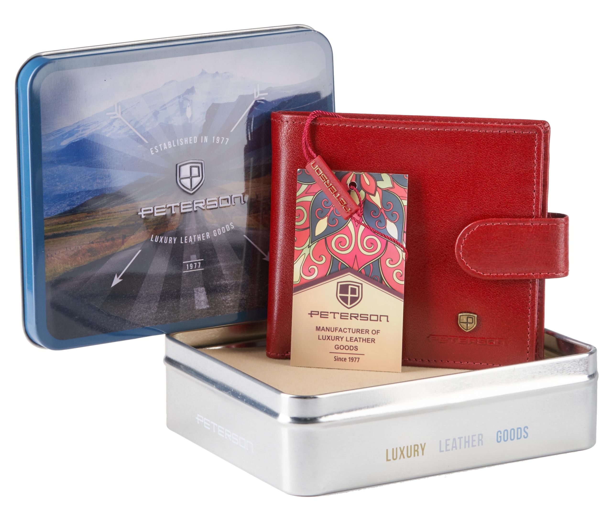 

Peterson Etui Na Karty Mały Portfel Stop Rfid Slim