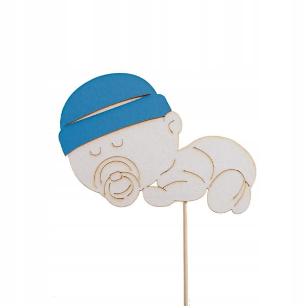 5 szt. topper pik Bobas narodziny, baby shower