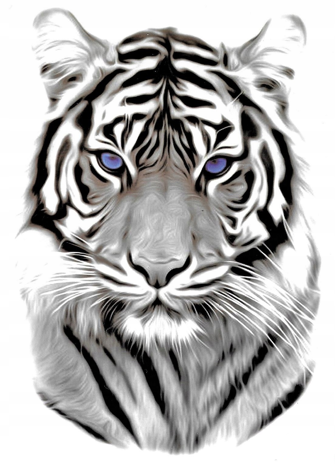 

Tatuaż zmywalny tymczasowy tygrys duży