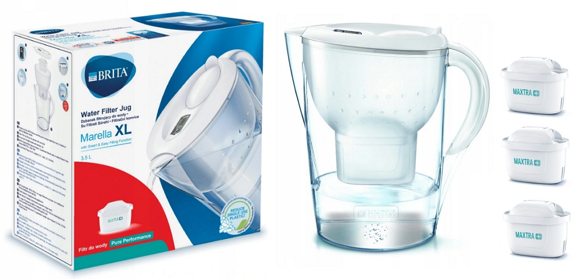 

Dzbanek Brita Marella XL 3.5L+3 filtry Maxtra