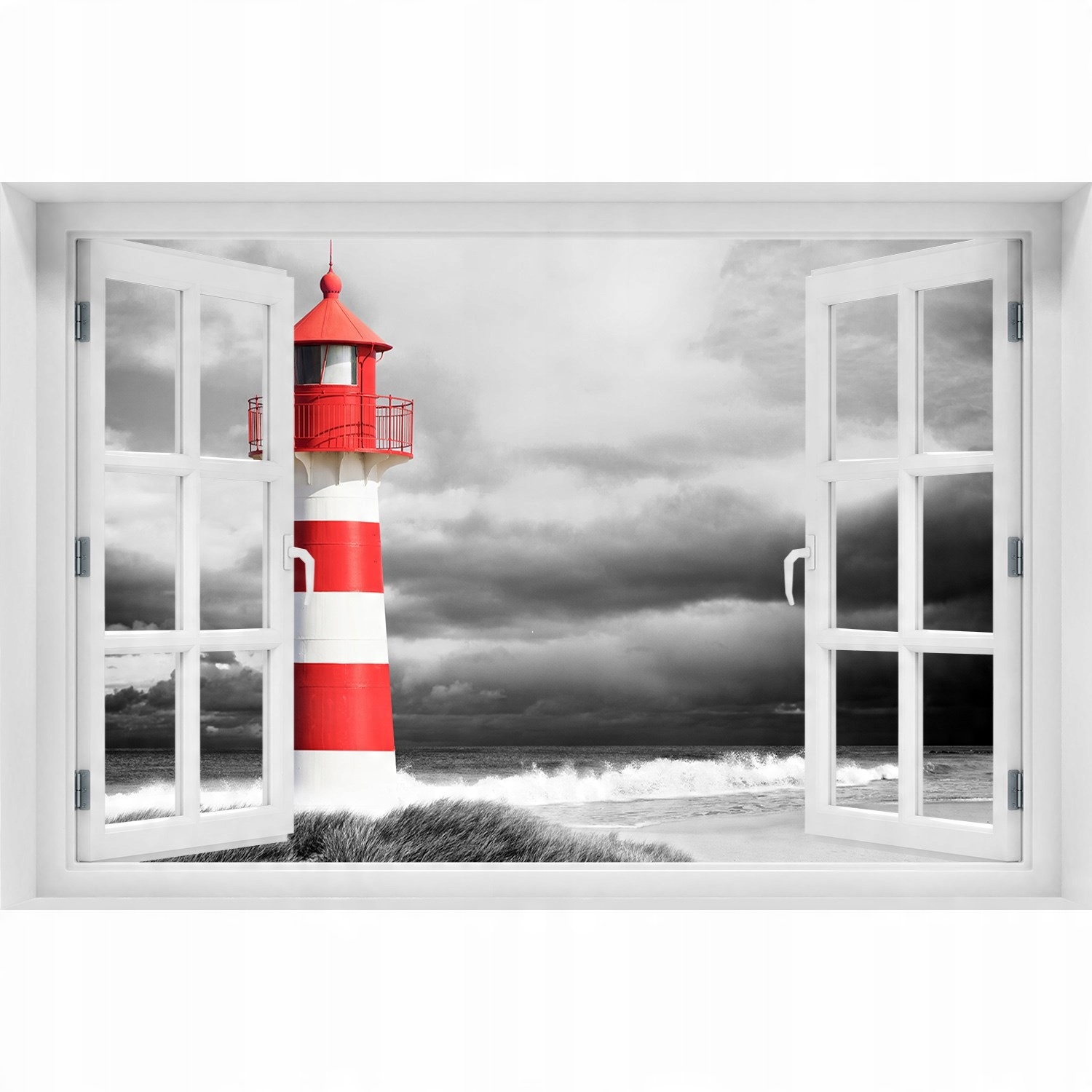 

3D Okno Naklejka na ścianę Latarnia morska 150x100
