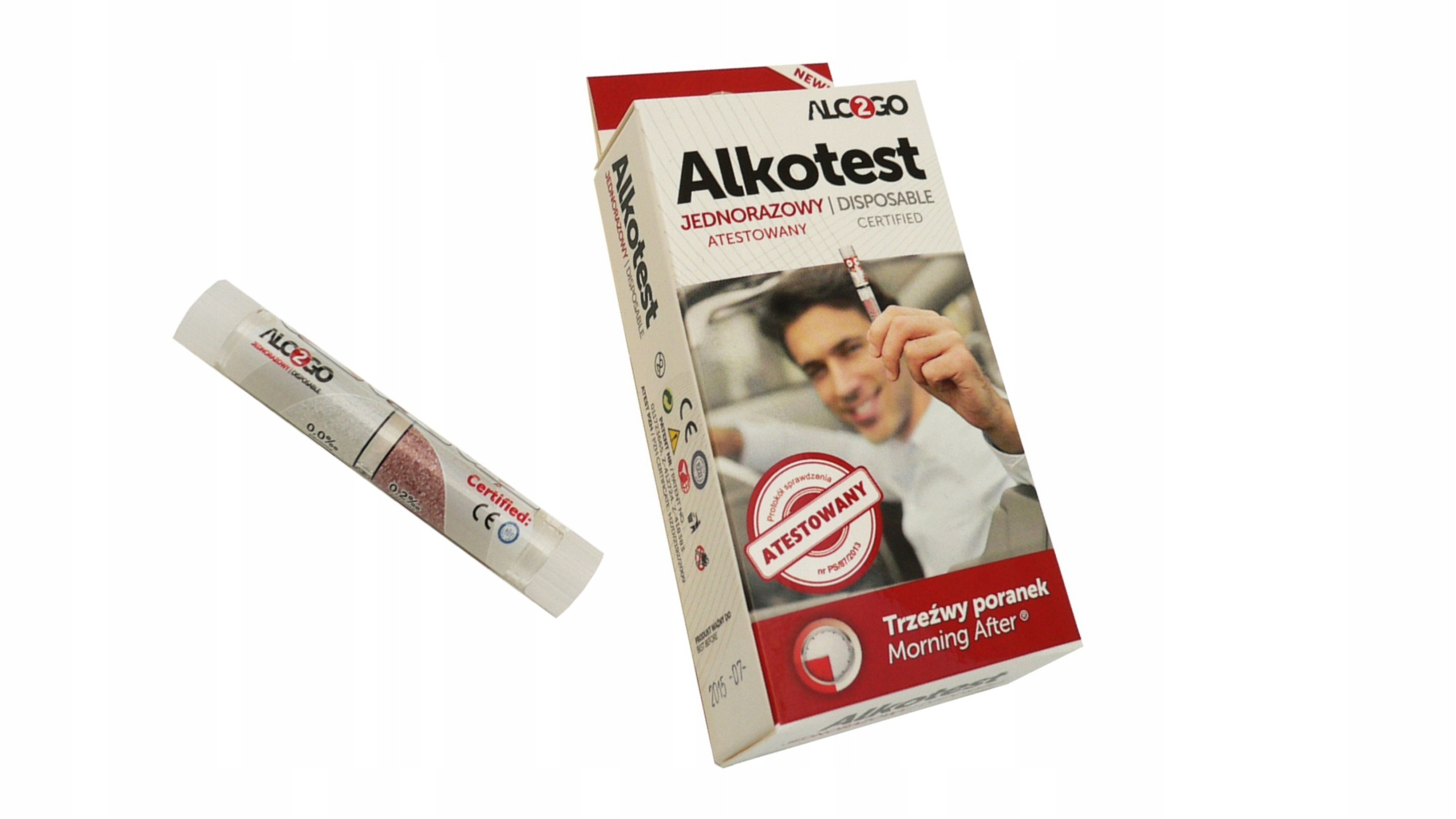 TESTER TRZEŹWOŚCI JEDNORAZOWY ALKOMAT ALKOTEST