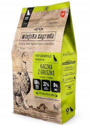 Wiejska Zagroda Sucha Karma Dla Psa Rozmiar M kaczka z gruszką 9kg