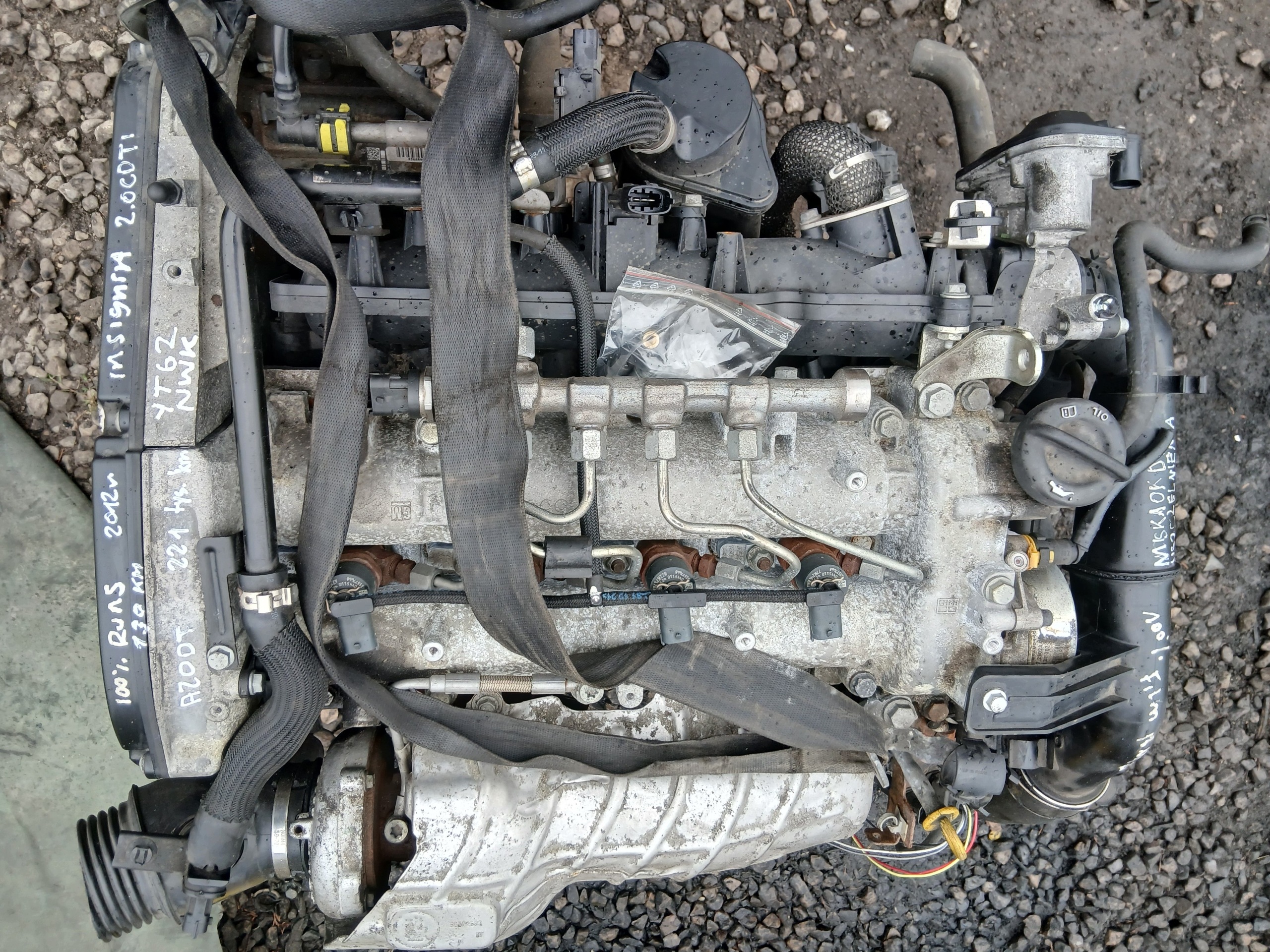 OPEL INSIGNIA A 2.0CDTI 130KM 2012 A20DT engine complete KPL 221 TYS KM