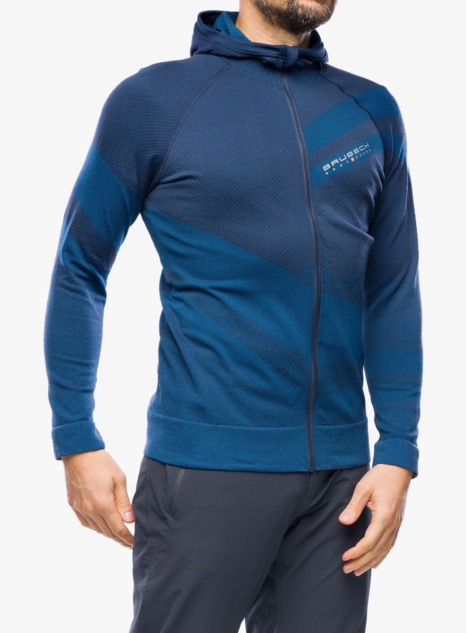 Bluza rozpinana męska Brubeck Thermo Wool by Pustelnik navy blue S