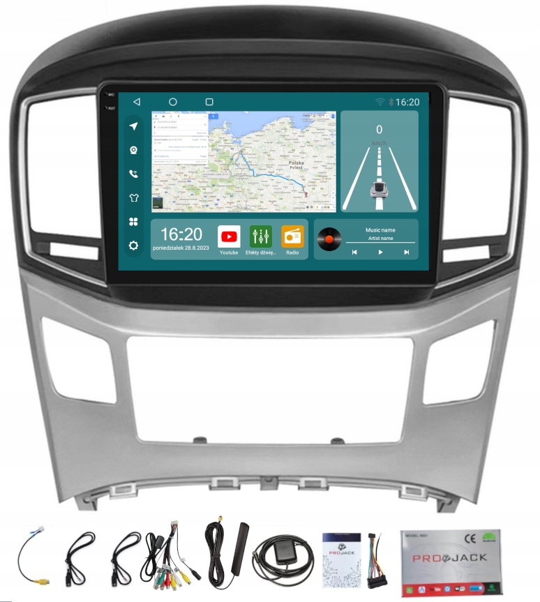 Rádio Navigace Hyundai H1 2015-2023 Android Auto 8GB 256GB Sim