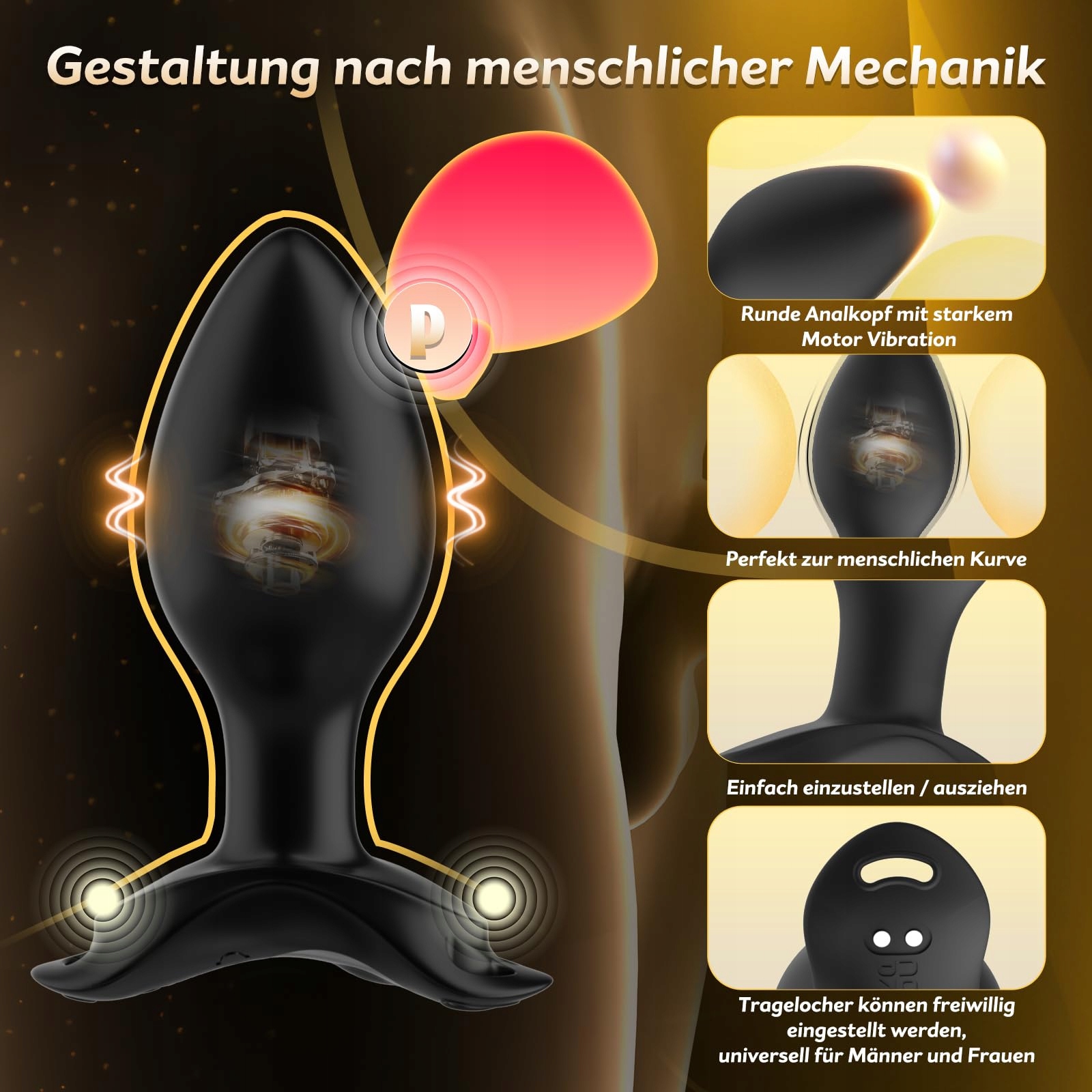 ANALPLUGS Zestaw 3 Wibratorów Analnych Zdalne Sterowanie Dla Par — miniatura 4