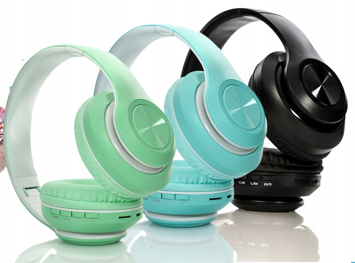 Słuchawki przewodowe/bezprzewodowe MEGA BASS Rodzaj słuchawek nauszne