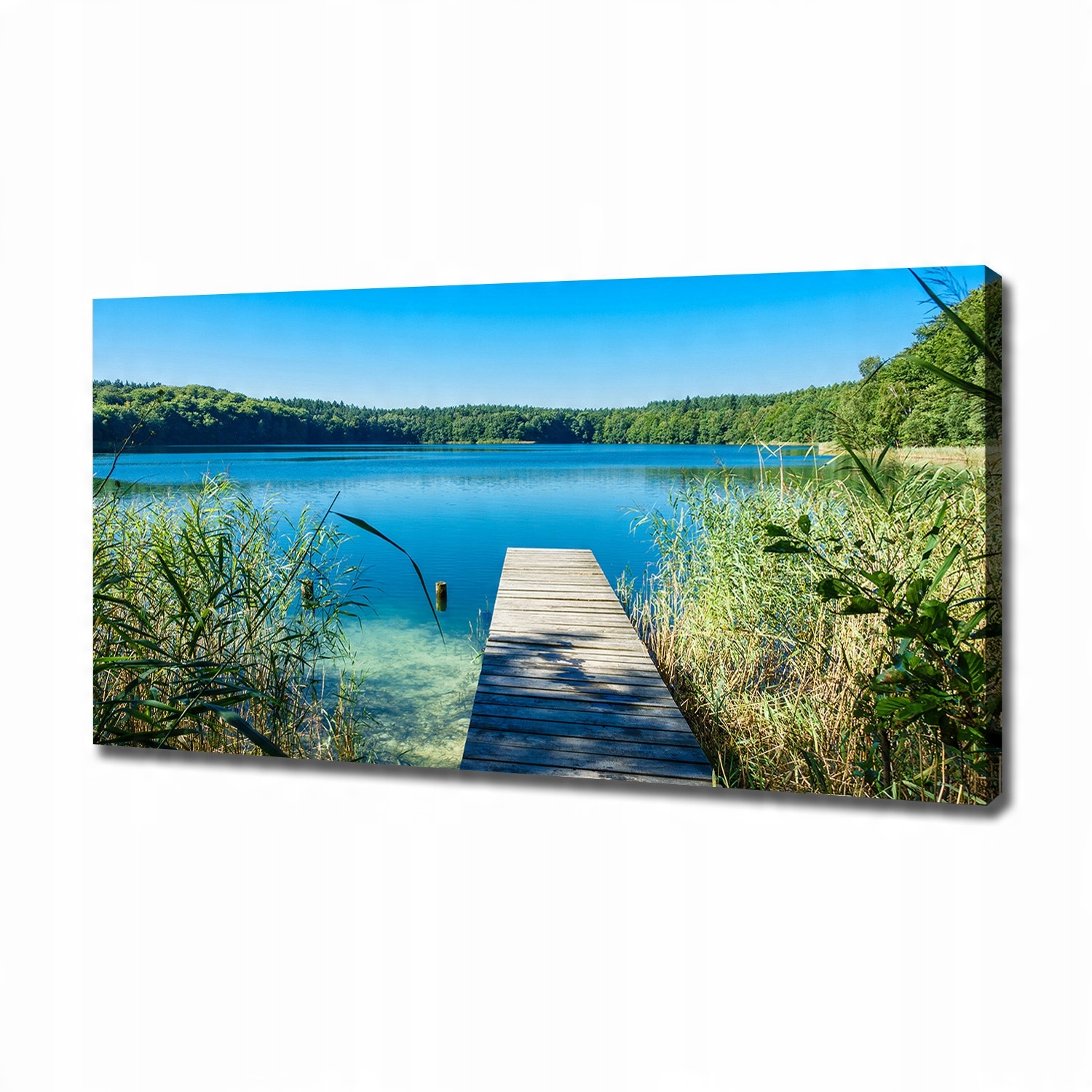 

Foto obraz na płótnie Molo nad jeziorem 120x60 cm