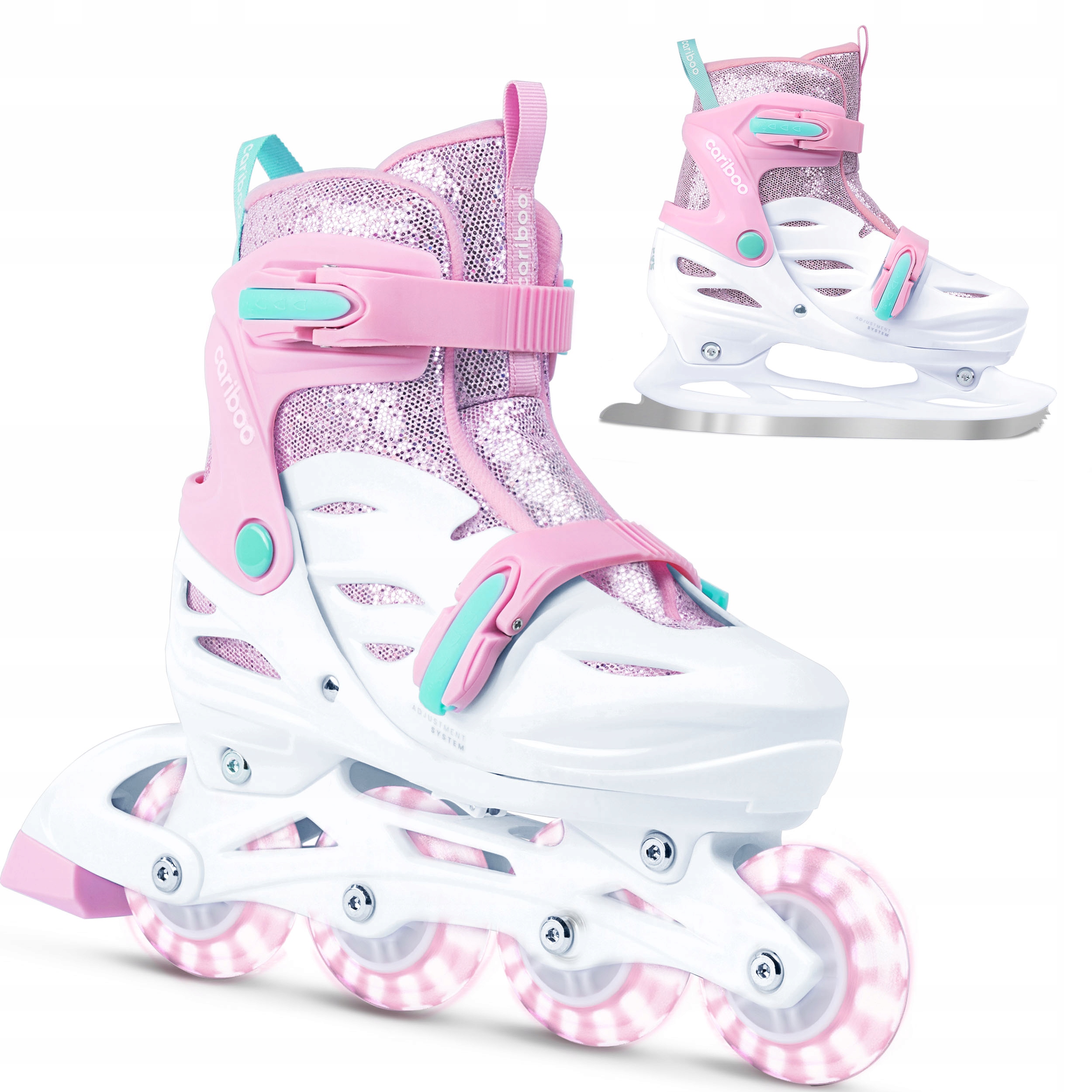 Cariboo Ballerina 2v1 Brusle 2v1 Nastavitelné Led Kaučukové M