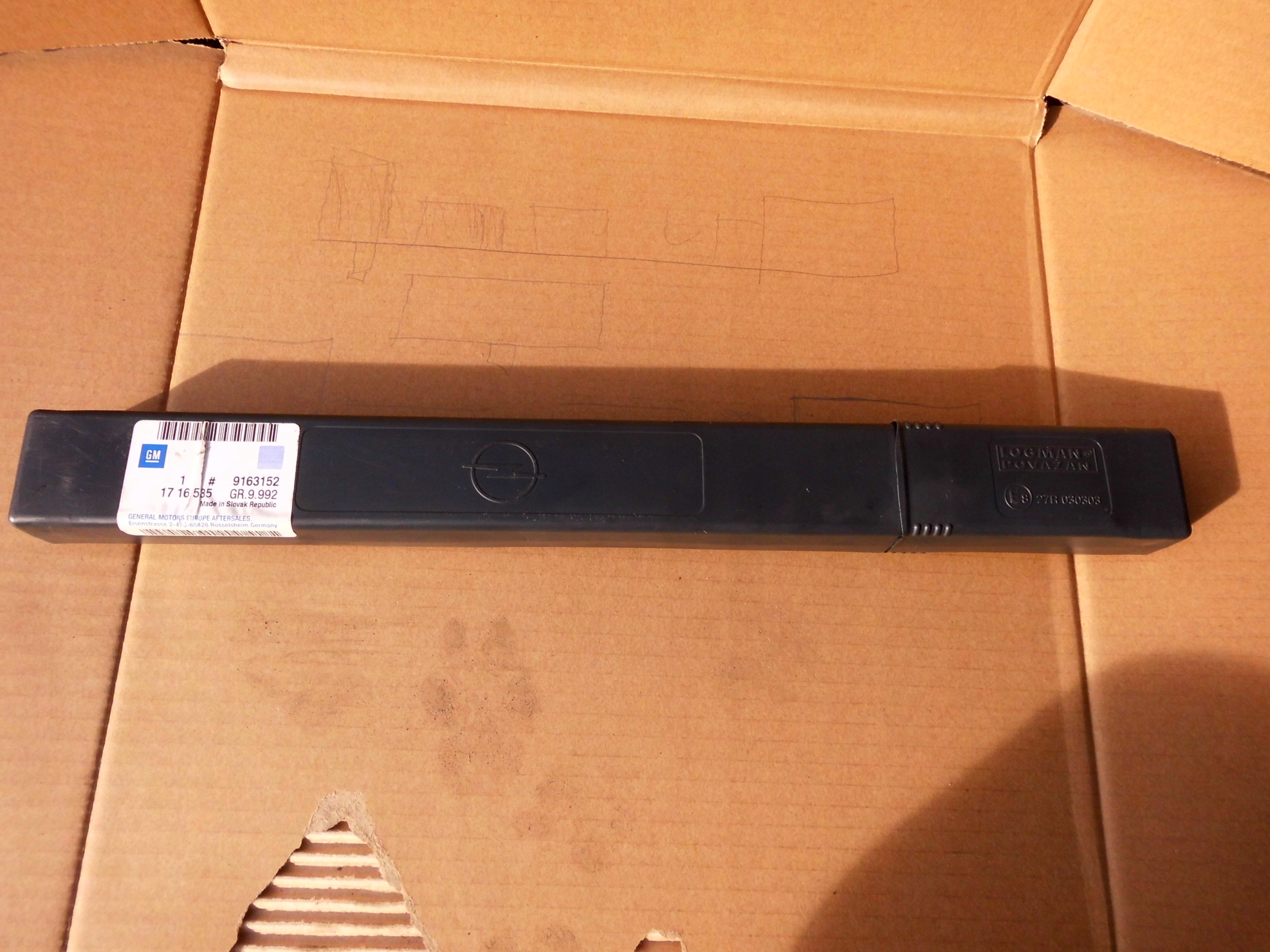 OPEL ZAFIRA B TRÓJKĄT OSTRZEGAWCZY 9163152