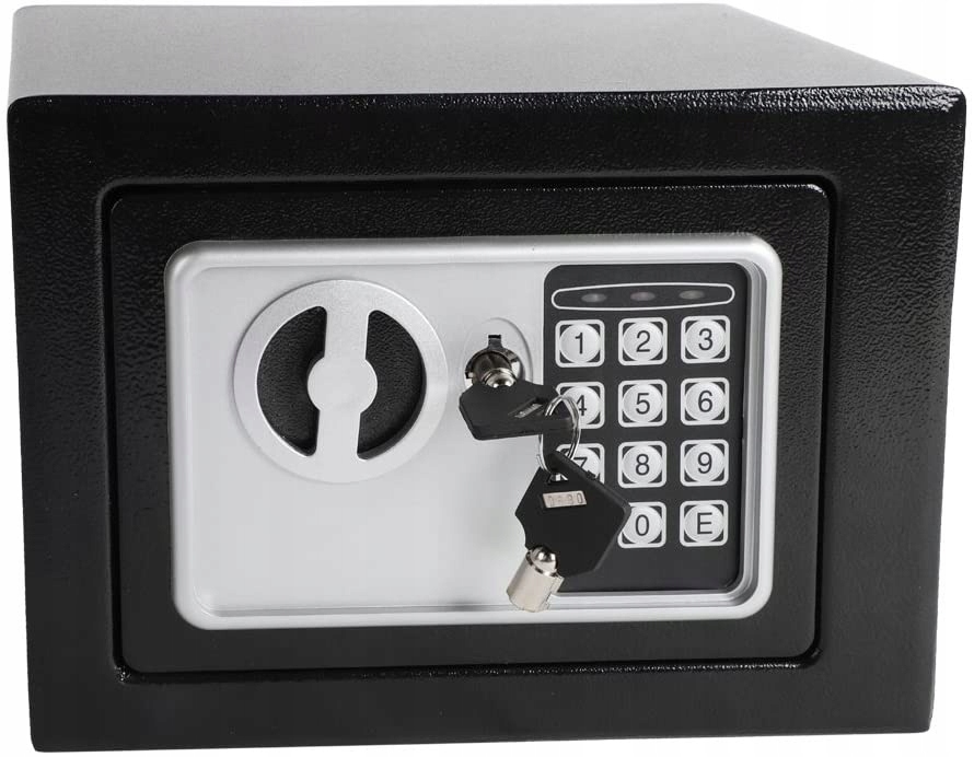 SEJF Domowy na Pieniądze Broń Klucze Ścienny mini mały Kasa Pancerna Ognioodporność brak