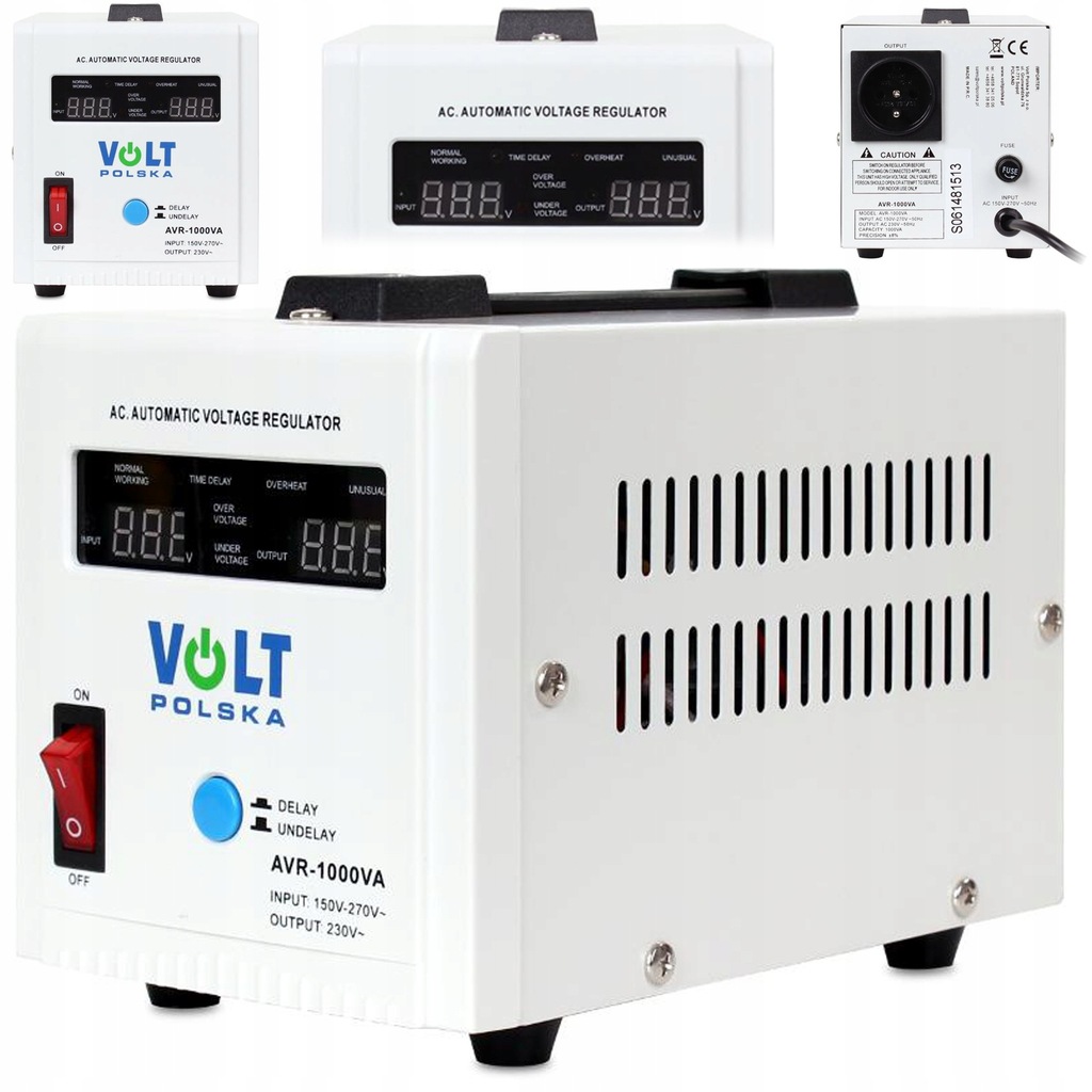 V19 STABILIZATOR NAPIĘCIA PRĄDU 1000VA REGULATOR