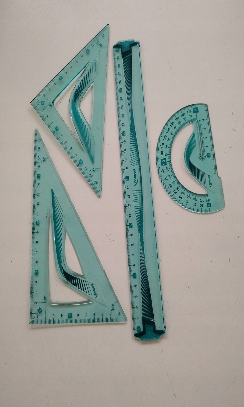 ZESTAW DO RYSOWANIA MAPED 4 ELEMENTY NIEBIESKI Kolor Wielokolorowy