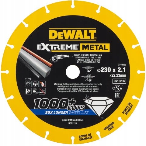 Diamantový Kotouč Pro Řezání Oceli O Průměru 230 MM Dewalt DT40255